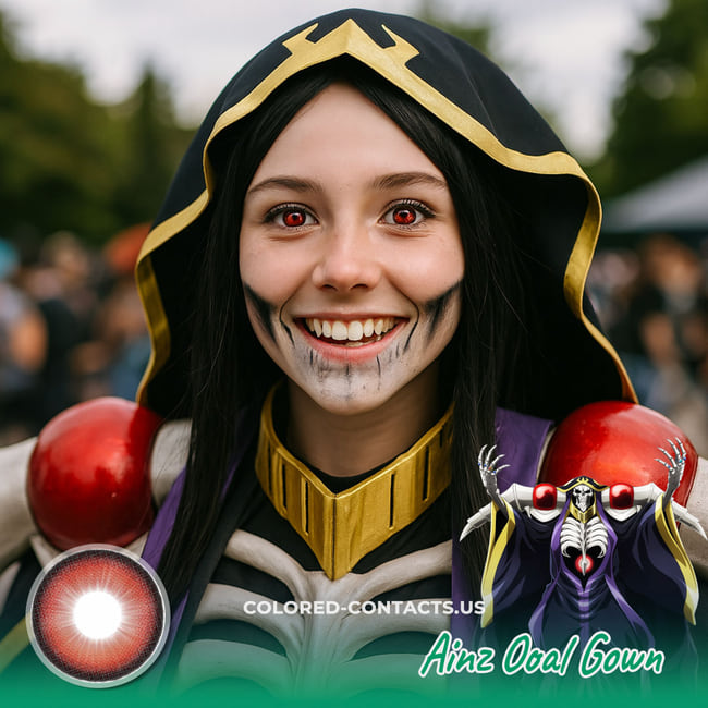 Ainz Ooal Gown Cosplay Contact Lenses