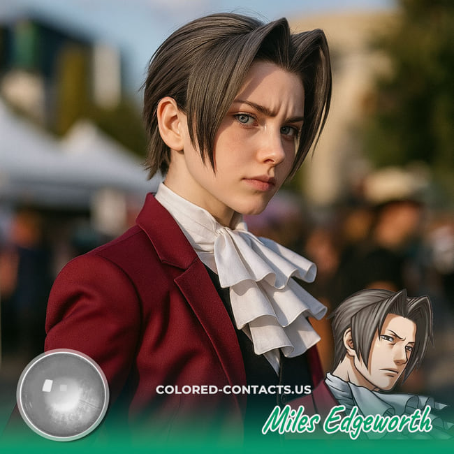 Miles Edgeworth Cosplay Contact Lenses