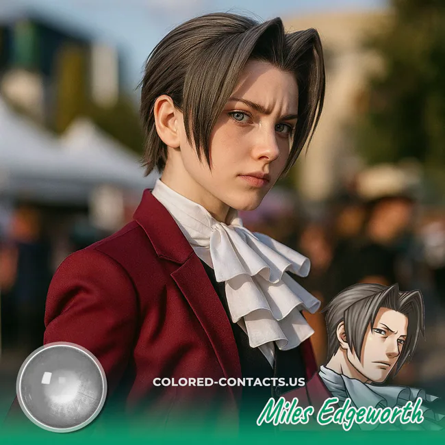 Miles Edgeworth Cosplay Contact Lenses