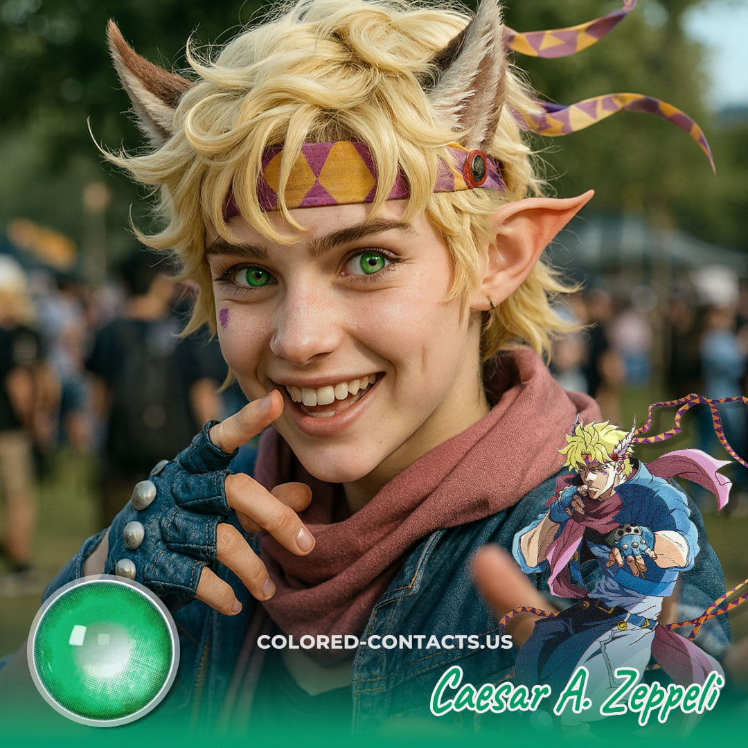 Caesar A. Zeppeli Cosplay Contact Lenses - Ccus Eyewear · Premium Colored Contacts Caesar A. Zeppeli Cosplay Contact Lenses