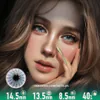 Cyan Spider Web Colored Contacts  | 4-Piece Set