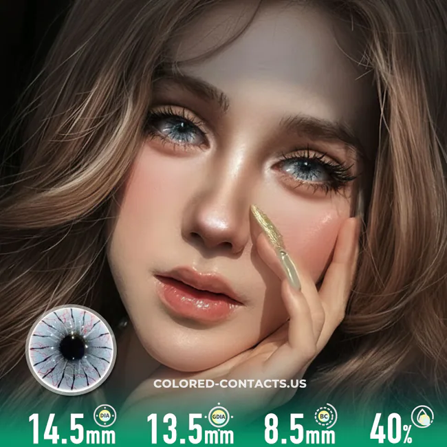 Anime &Amp; Halloween Green Contacts: Vivid Green Lenses - Ccus Eyewear · Premium Colored Contacts Cyan Spider Web Colored Contacts | 4-Piece Set