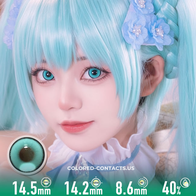 Grass Green Colored Contacts | 4-Lens Pack - Grass Green Colored Contacts