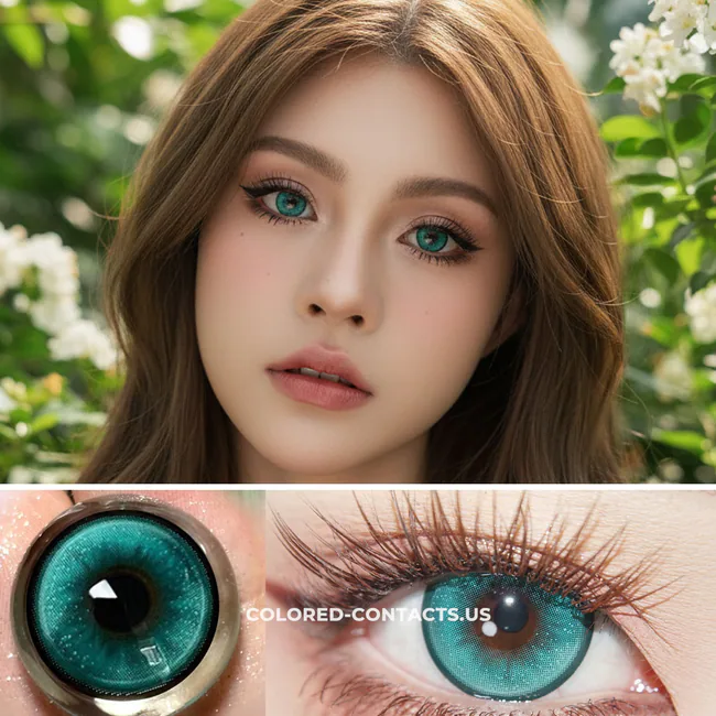 Aqua Green Forest Colored Contacts | 4-Lens Pack