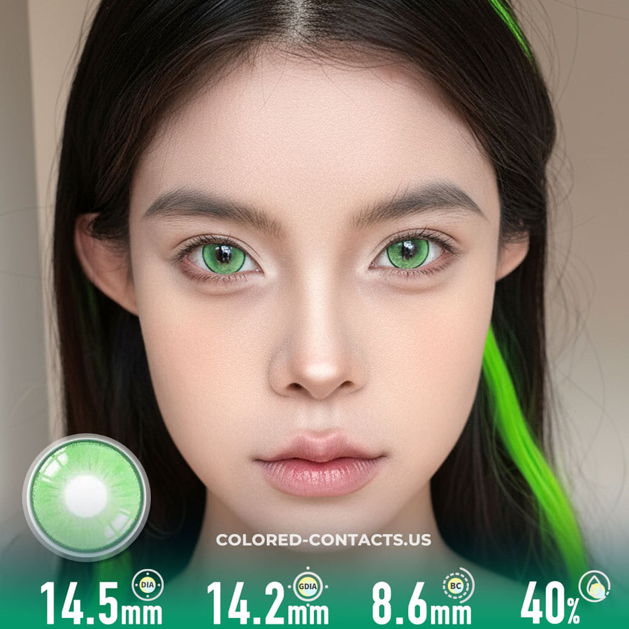Ethereal Dream Green Colored Contacts | 4-Lens Pack - Ccus Eyewear · Premium Colored Contacts Ethereal Dream Green Colored Contacts | 4-Lens Pack
