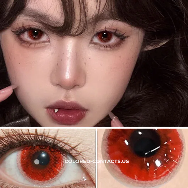 Flame Rift Demon Eye Red Crazy Lenses | 4-Lens Pack