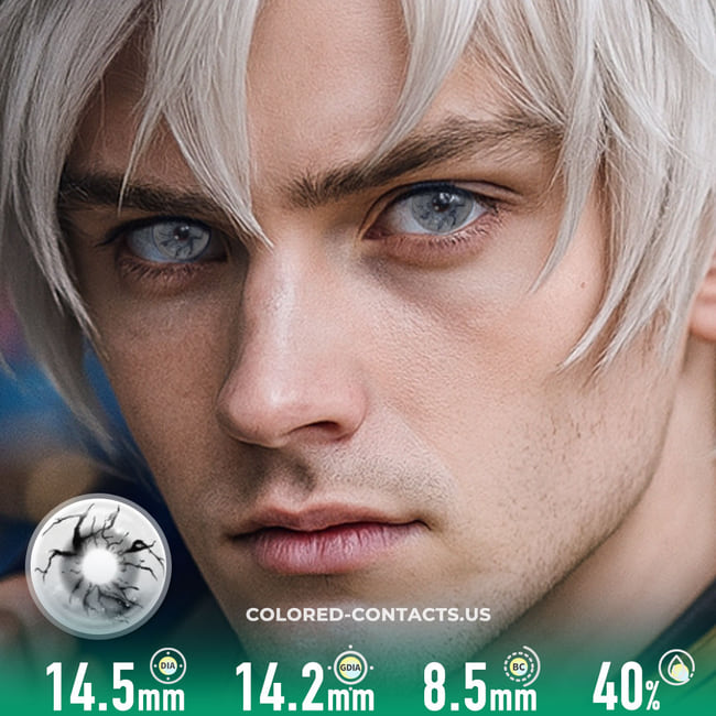 Genetic Invasion White Crazy Lenses | 4-Lens Pack