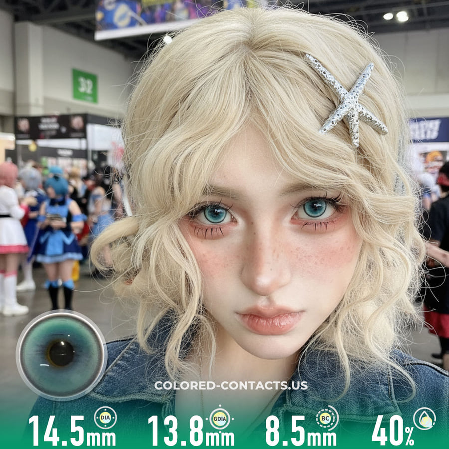 Mystic Ocean Aqua Colored Contacts | 4-Lens Pack - Ccus Eyewear · Premium Colored Contacts Mystic Ocean Aqua Colored Contacts | 4-Lens Pack