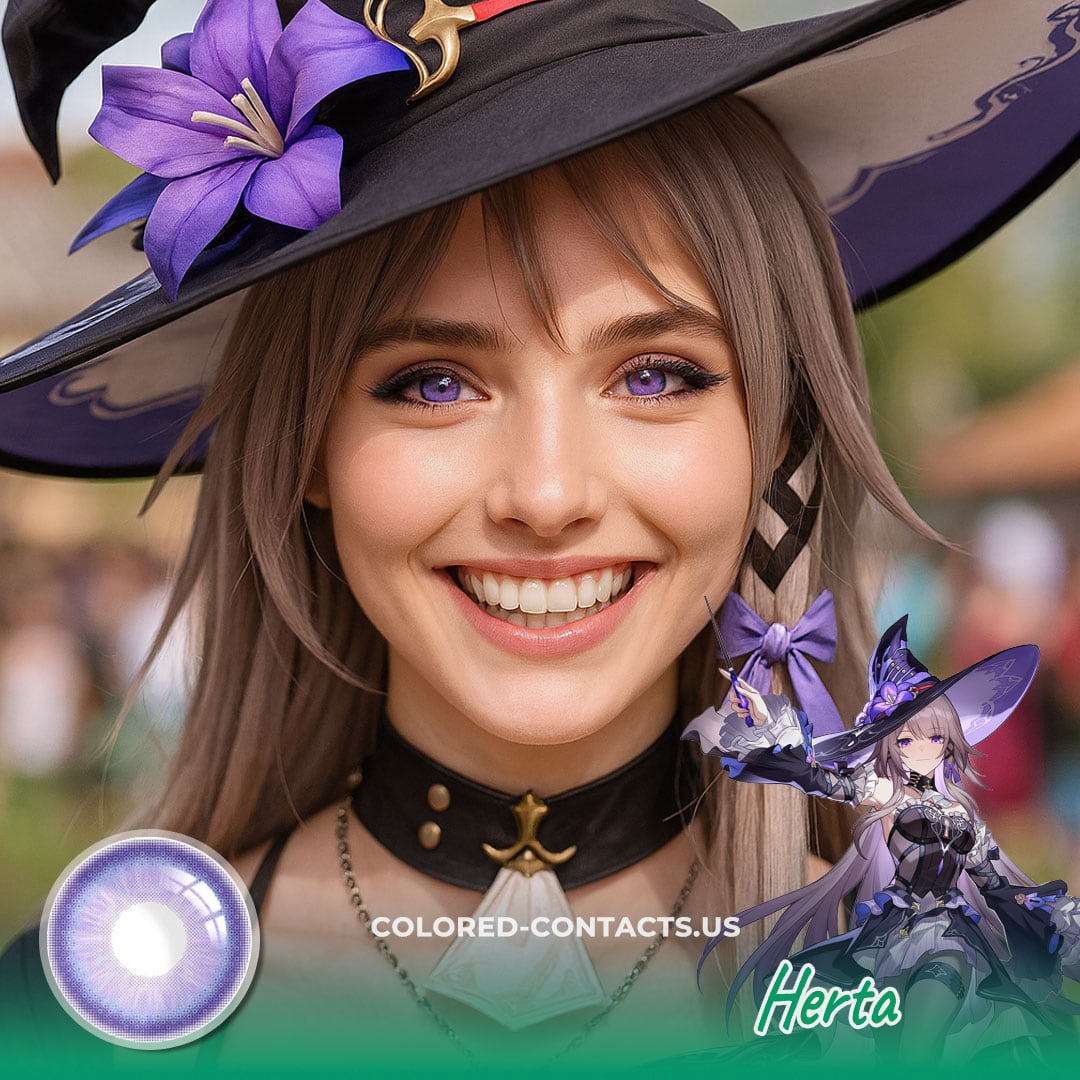 Hsr : Herta Cosplay Contact Lenses - Ccus Eyewear · Premium Colored Contacts Honkai : Herta Cosplay Contact Lenses