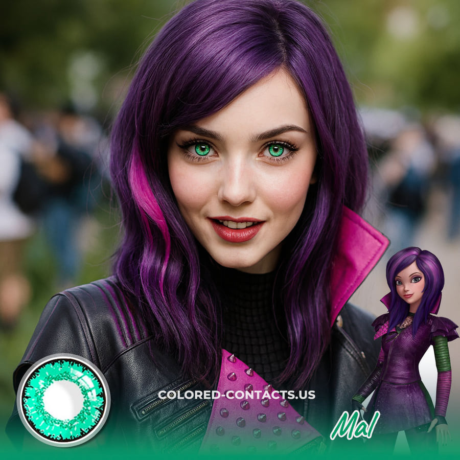 Descendants Mal Cosplay Contact Lenses - Ccus Eyewear · Premium Colored Contacts Descendants Mal Cosplay Contact Lenses - Mal Cosplay Contact Lenses