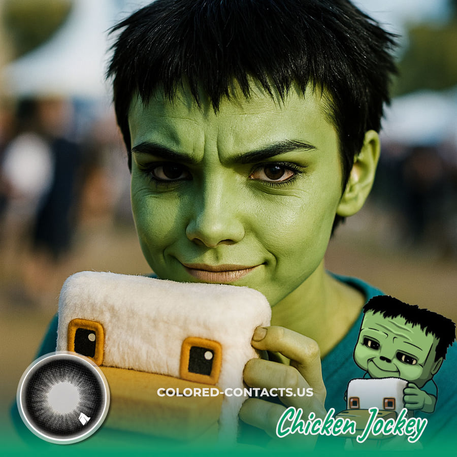 Minecraft : Chicken Jockey Cosplay Contact Lenses - Ccus Eyewear · Premium Colored Contacts Minecraft : Chicken Jockey Cosplay Contact Lenses