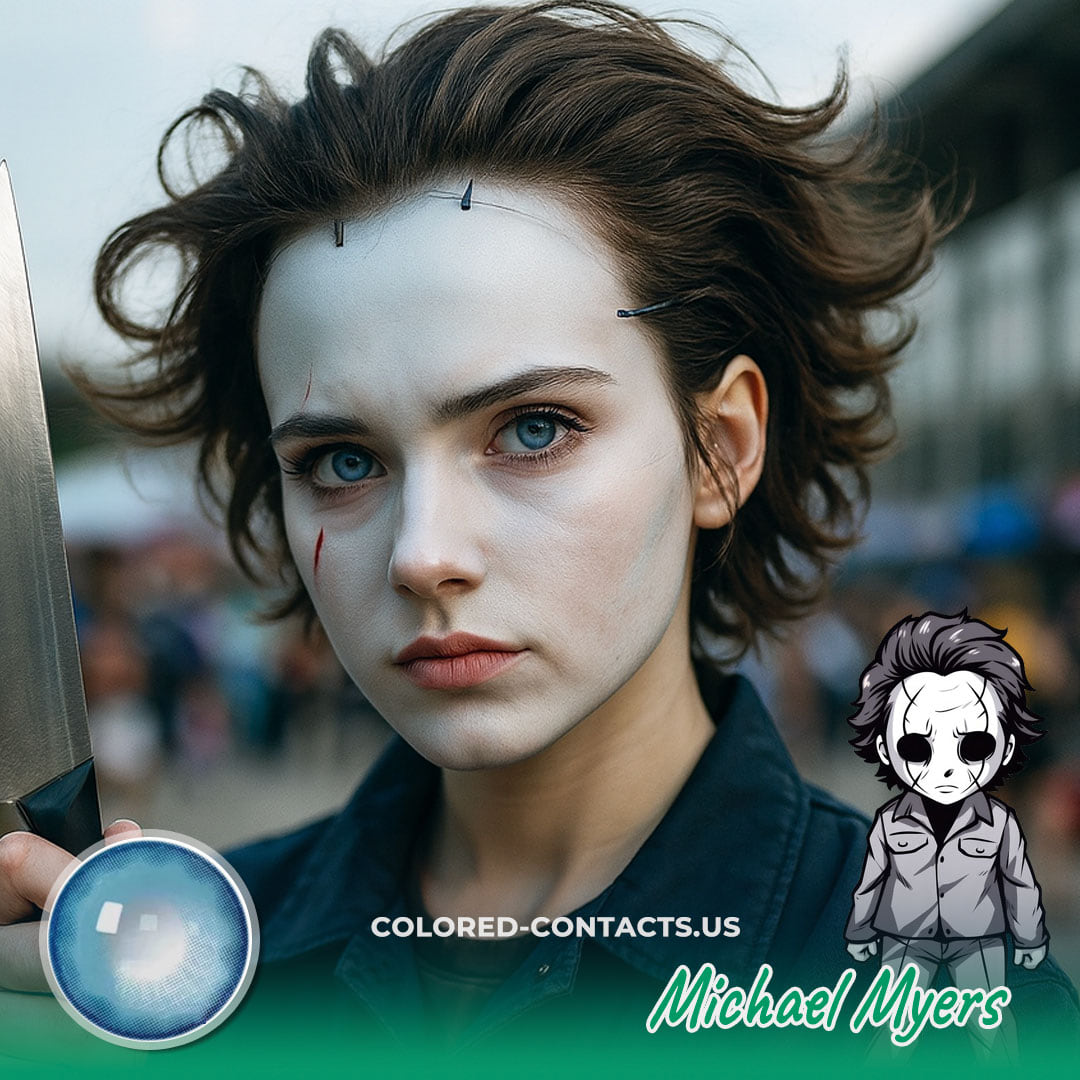 Michael Myers Cosplay Contact Lenses - Ccus Eyewear · Premium Colored Contacts Michael Myers Cosplay Contact Lenses