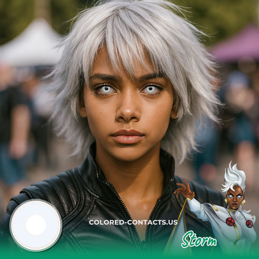 X-Men : Storm Cosplay Contact Lenses - Ccus Eyewear · Premium Colored Contacts X-Men : Storm Cosplay Contact Lenses