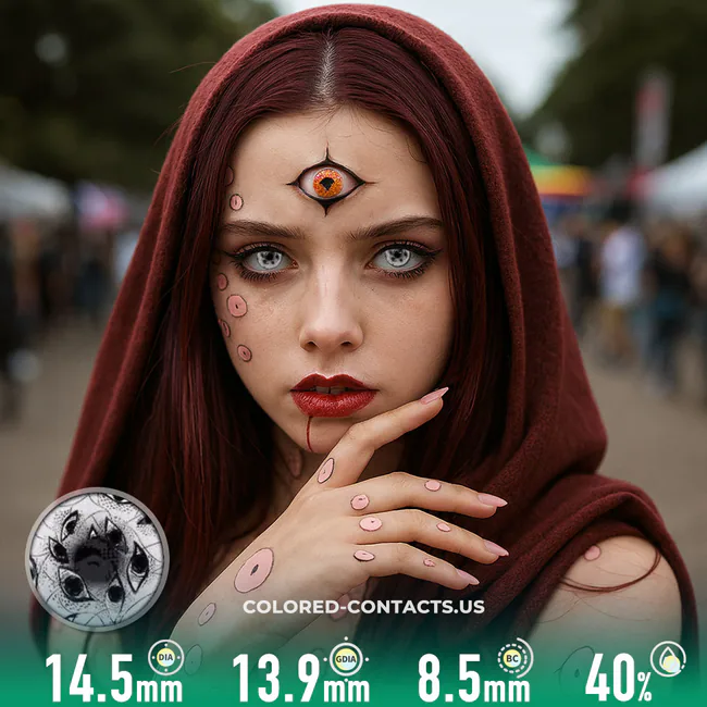 Crazy Lenses - Ccus Eyewear · Premium Colored Contacts White Multi-Eye Horror Contact Lenses | 4-Lens Pack