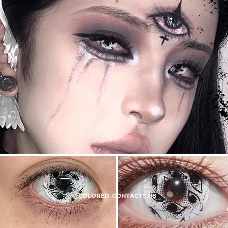 Blood Curse Black Crazy Lenses | 4-Lens Pack