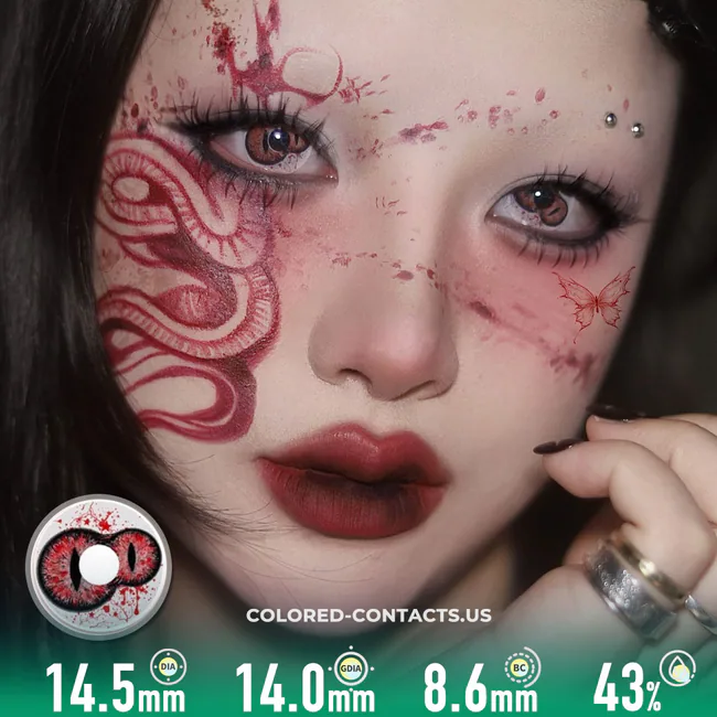 Twin Blood Pupil Contact Lenses | 4-Lens Pack - Ccus Eyewear · Premium Colored Contacts Twin Blood Pupil Contact Lenses | 4-Lens Pack