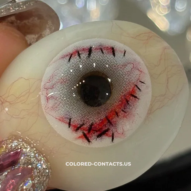 White Baseball Puppeteer Crazy Contact Lenses | 4-Lens Pack