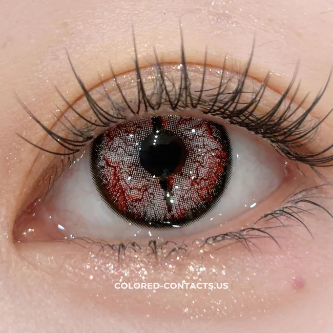 White Insect Horror Slit Pupil Contact Lenses | 4-Lens Pack