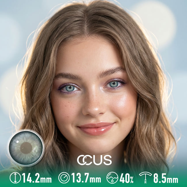 Seafoam Aura Green Colored Contacts