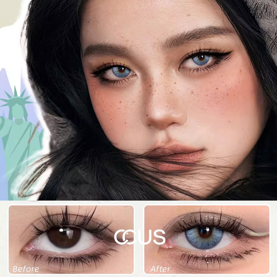 Misty Blue Mixed-Blood Lens