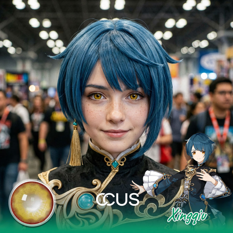 Gi : Xingqiu Cosplay Contacts - Ccus Eyewear · Premium Colored Contacts Genshin Impact Xingqiu Cosplay Contacts