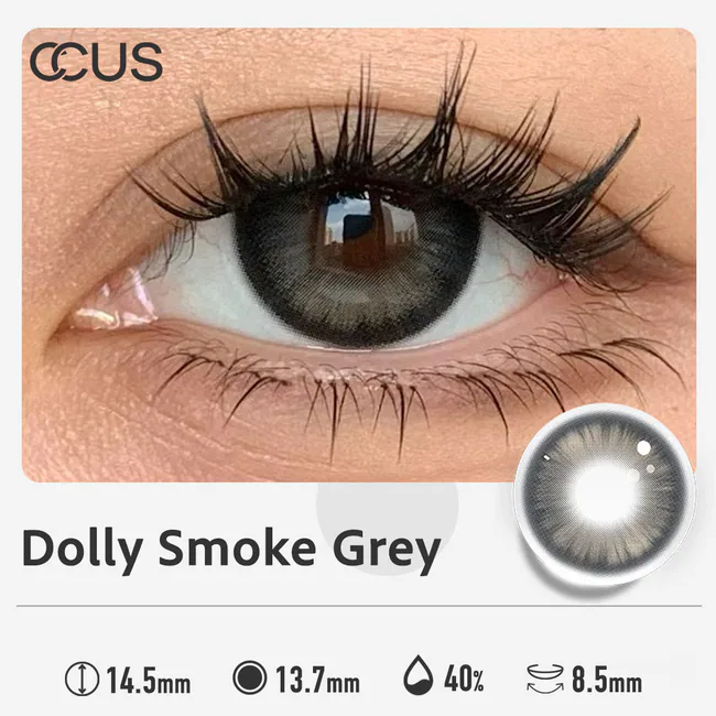 Dolly Smoke Grey - Ccus Eyewear · Premium Colored Contacts Dolly Smoke Grey - Dolly Smoke Grey Detail