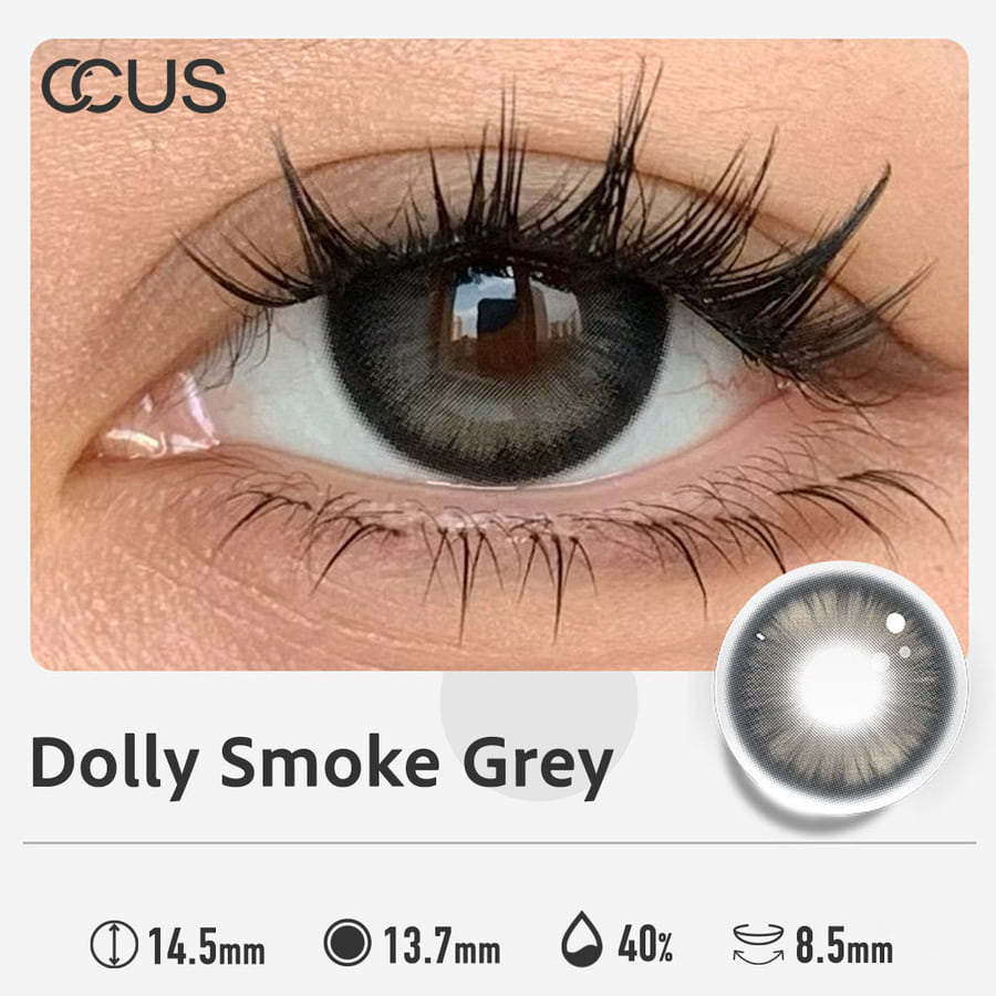 Dolly Smoke Grey - Ccus Eyewear · Premium Colored Contacts Dolly Smoke Grey - Dolly Smoke Grey Detail