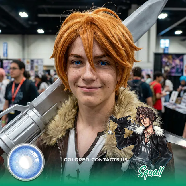 These Final Fantasy Squall Cosplay Contact Lenses Are About To Give You That Ultimate SeeD Commander Energy