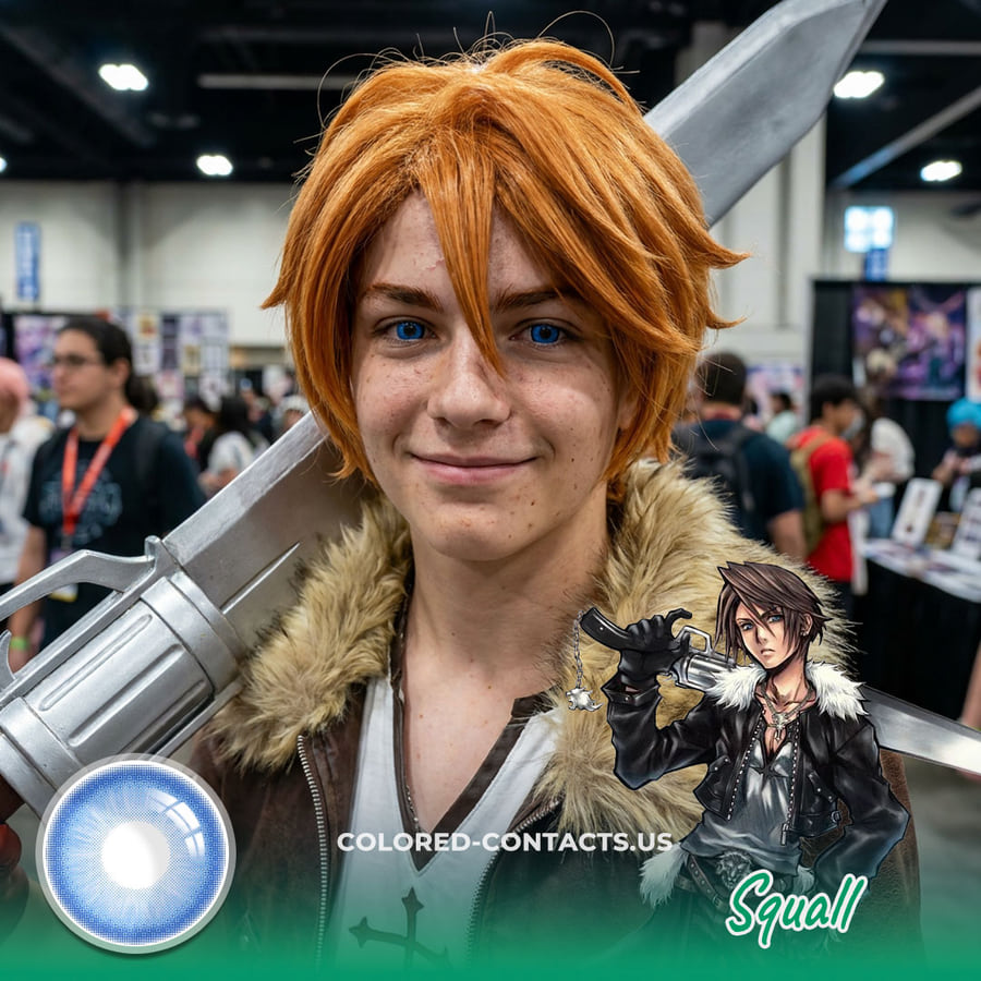 These Final Fantasy Squall Cosplay Contact Lenses Are About To Give You That Ultimate Seed Commander Energy