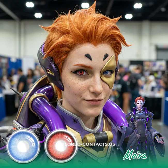 These Overwatch Moira Cosplay Contact Lenses Are About To Give You That Ultimate Geneticist Energy
