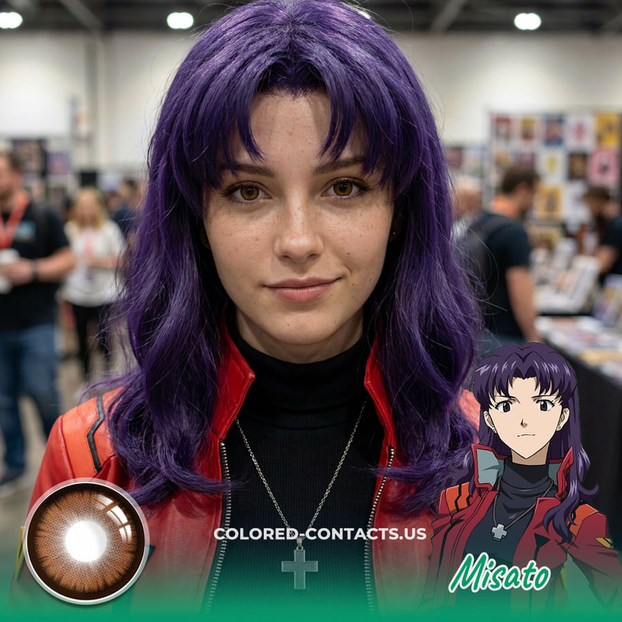 These Misato Katsuragi Cosplay Contact Lenses Are About To Give You That Ultimate Tactical Commander Energy