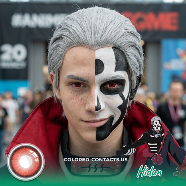 Crimson Anime Cosplay Contact Lenses
