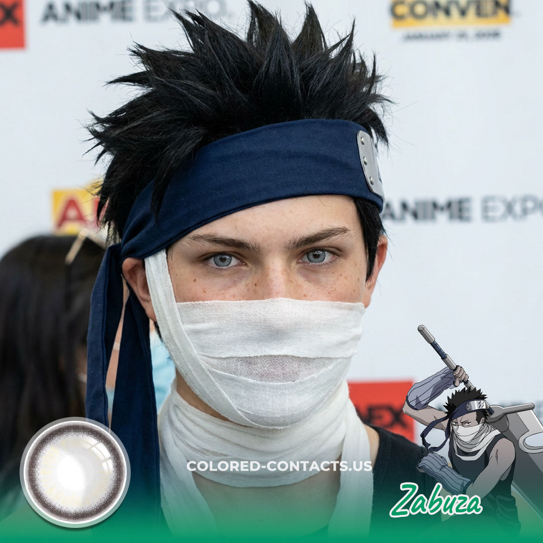 Slate Grey Anime Cosplay Contact Lenses