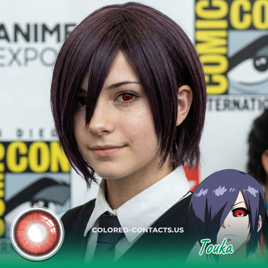 Touka Cosplay Contact Lenses For A Fierce Red-Eyed Ghoul Girl Look