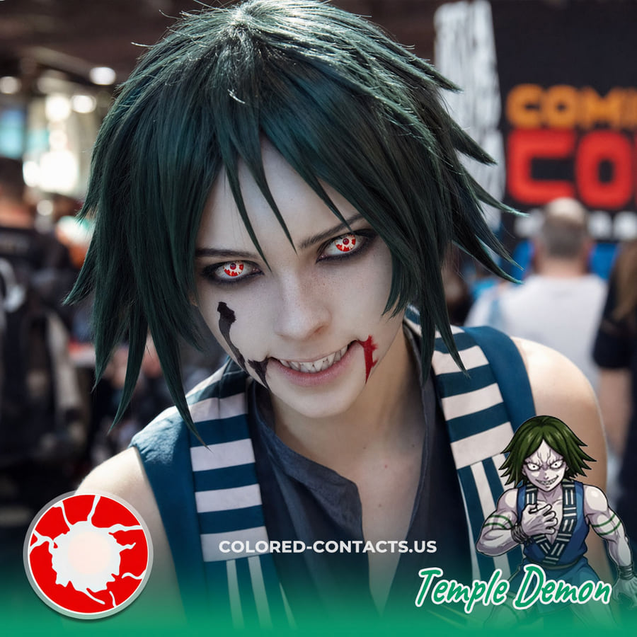 Temple Demon Cosplay Contact Lenses - Ccus Eyewear · Premium Colored Contacts Temple Demon Cosplay Contact Lenses