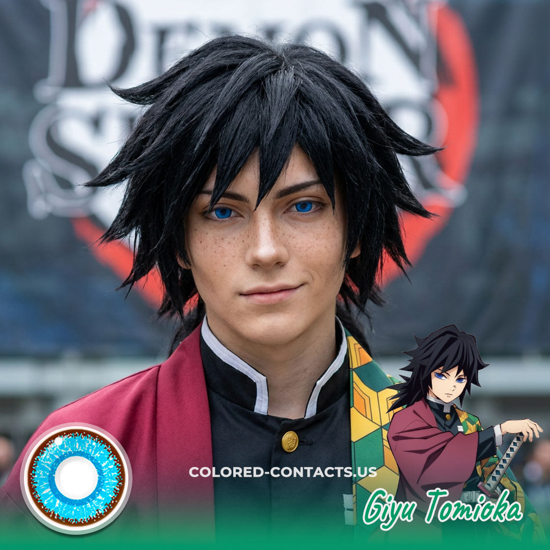 Giyu Tomioka Cosplay Contact Lenses - Ccus Eyewear · Premium Colored Contacts Giyu Tomioka Cosplay Contact Lenses