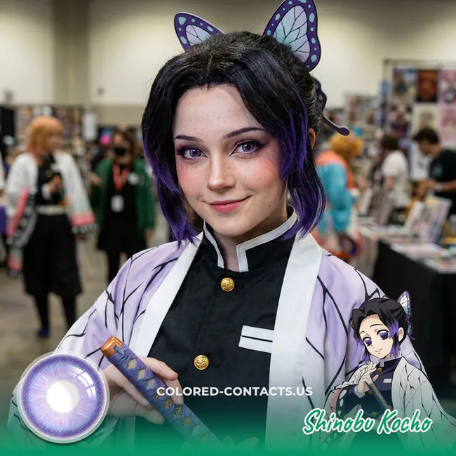 Shinobu Kocho Cosplay Contact Lenses