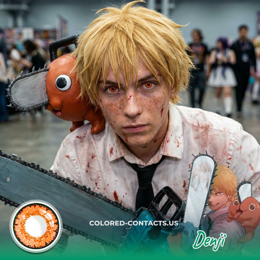 Denji Cosplay Contact Lenses - Ccus Eyewear · Premium Colored Contacts Denji Cosplay Contact Lenses