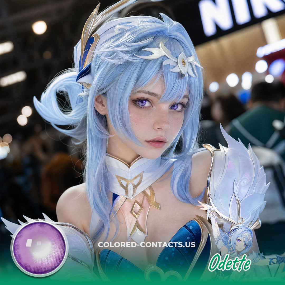Odette Cosplay Contact Lenses For A Soft Purple-Eyed Genshin Look