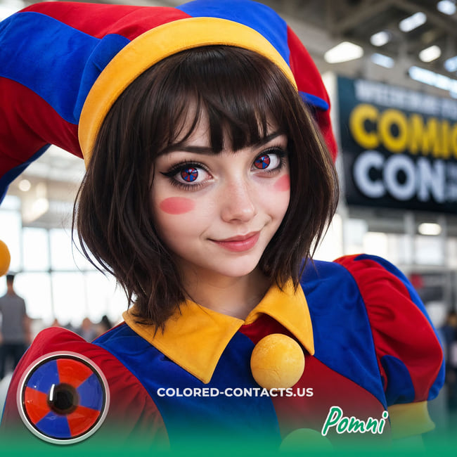 Pomni Cosplay Contact Lenses