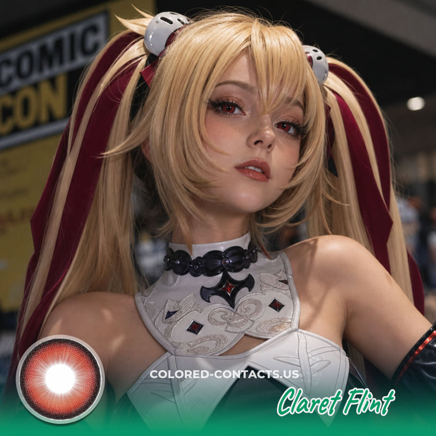 Zzz : Claret Flint Cosplay Contact Lenses