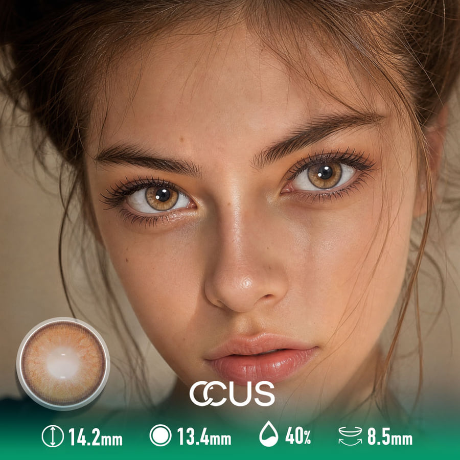 Fearless Amber Contact Lenses - Ccus Eyewear · Premium Colored Contacts Fearless Amber Contact Lenses