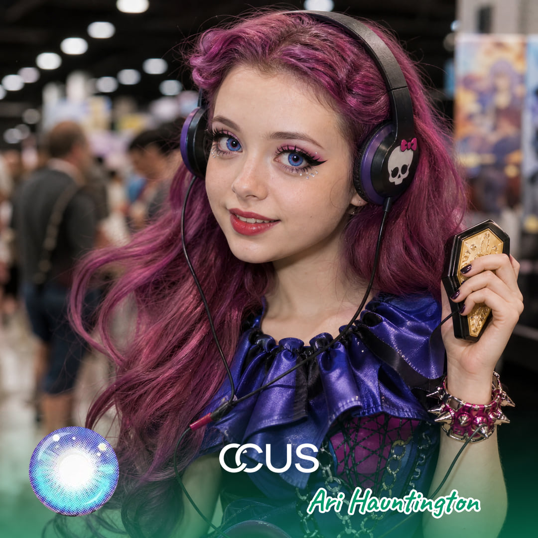 Mh : Ari Hauntington Cosplay Contact Lenses - Ccus Eyewear · Premium Colored Contacts Mh Ari Hauntington Cosplay Contact Lenses Hero Image