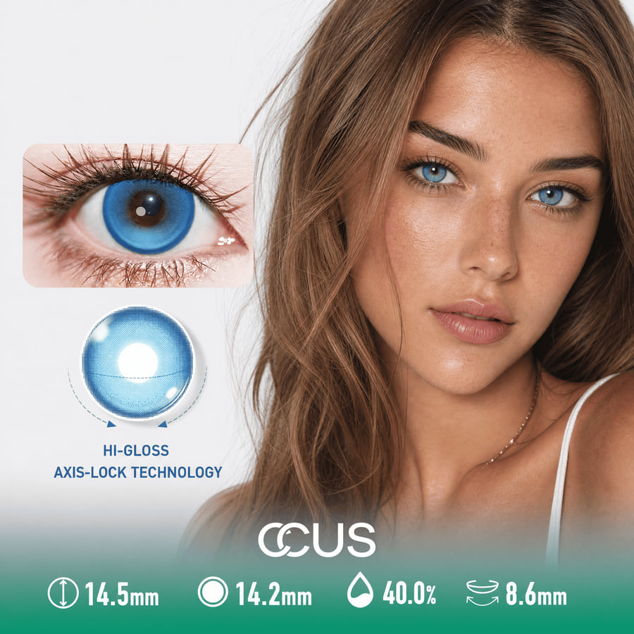 Azure Mirage Blue Contact Lenses - Ccus Eyewear · Premium Colored Contacts Azure Mirage Blue Contact Lenses