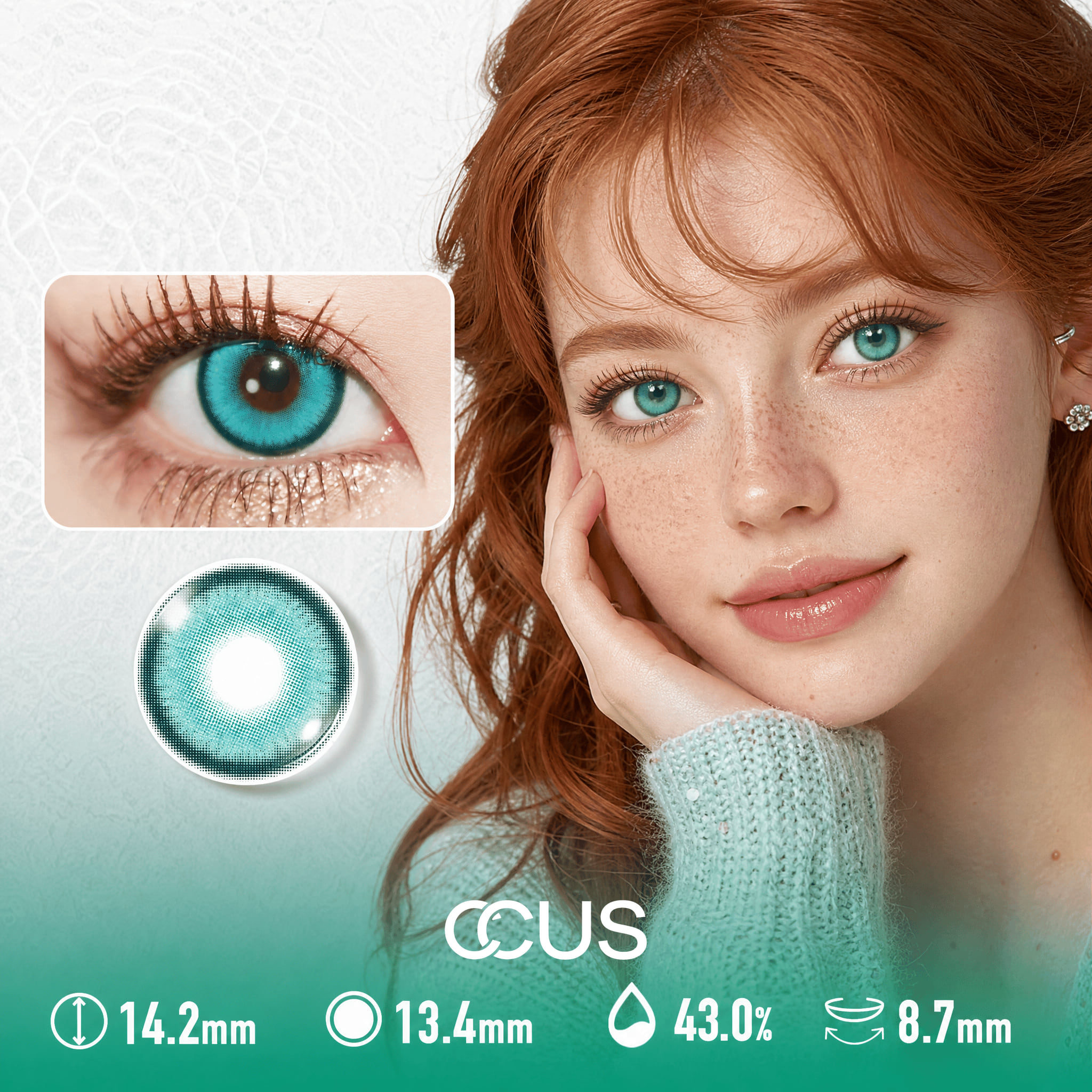 Lagoon Aqua Cyan Azure Blue Contact Lenses - Ccus Eyewear · Premium Colored Contacts Lagoon Aqua Cyan Azure Blue Contact Lenses