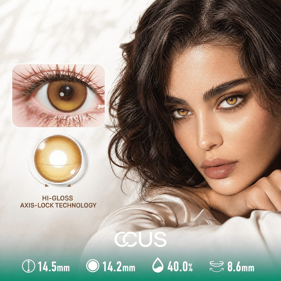 Sunwheel Amber Brown Contact Lenses