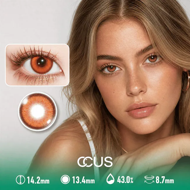 Maple Ember Orange Contact Lenses