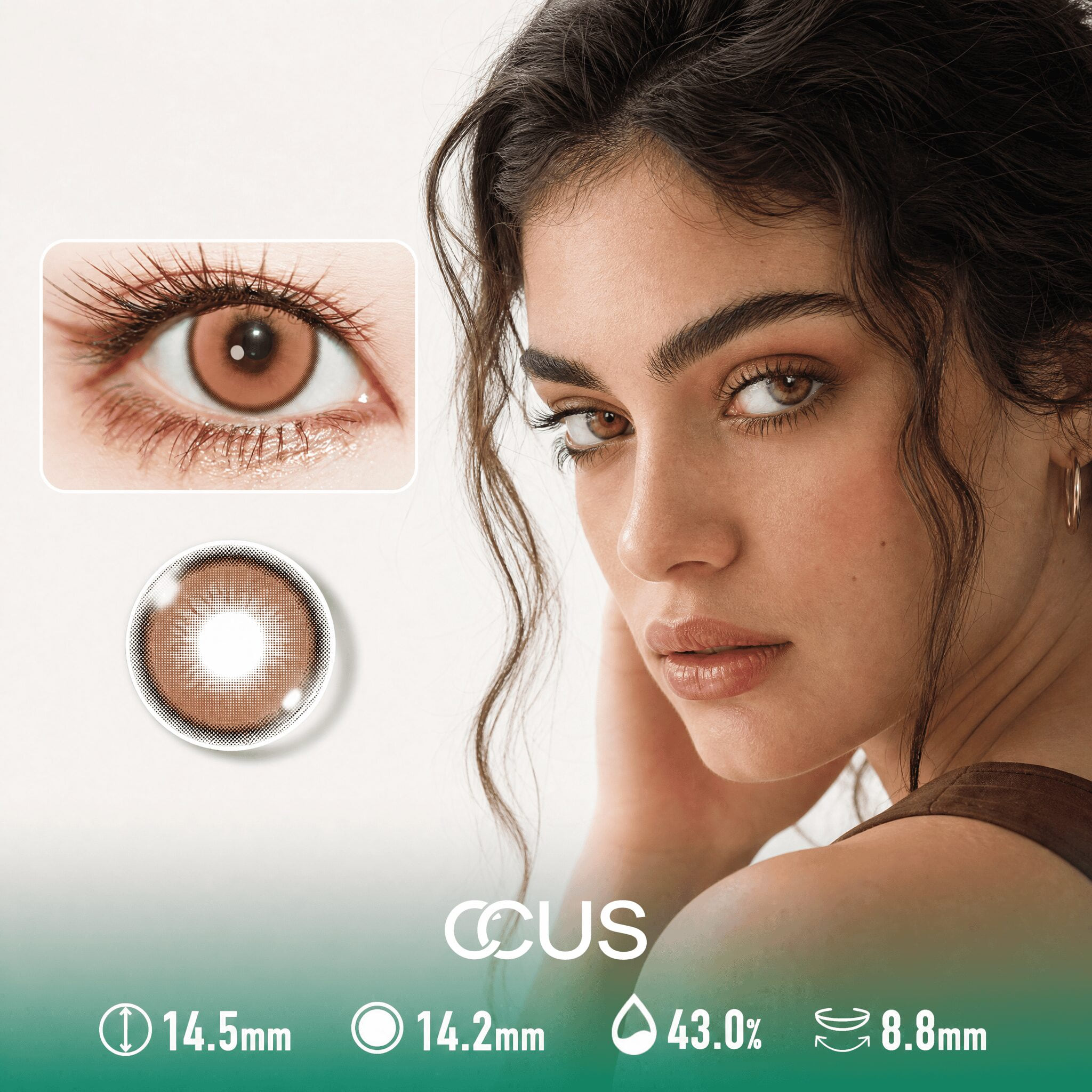 Dawn Paris Brown Contact Lenses - Ccus Eyewear · Premium Colored Contacts Dawn Paris Brown Contact Lenses