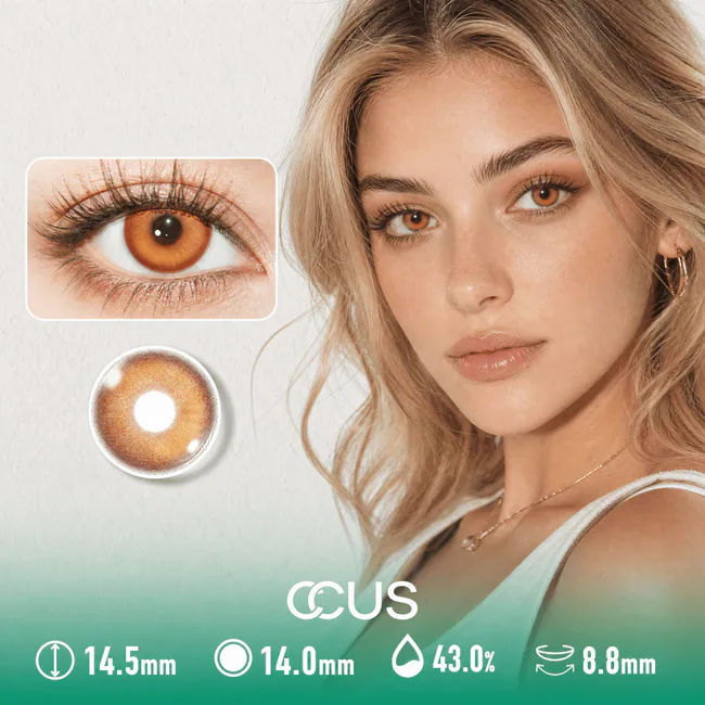 Venice Eclipse Amber Brown Contact Lenses
