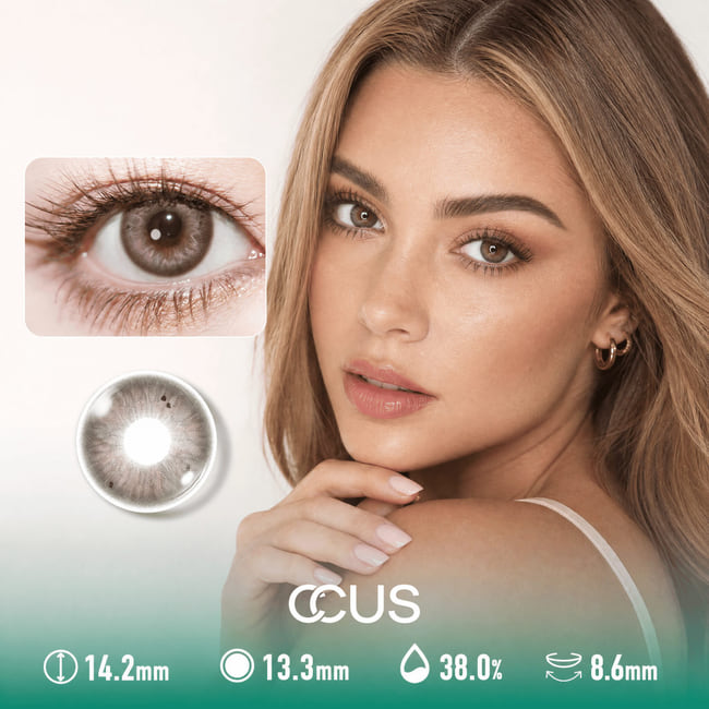 Serene Dusk Amber Brown Contact Lenses